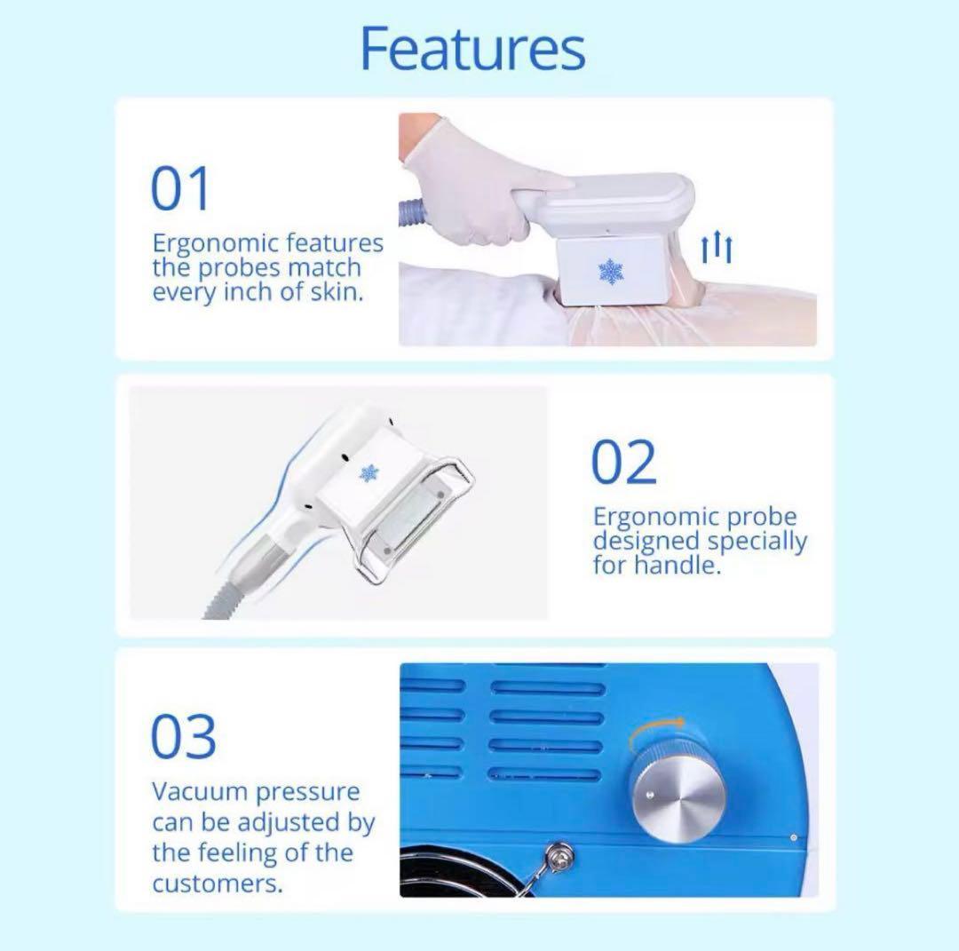 【新品】日本語説明書付き2ヘッド脂肪冷却マシン強力業務用コンパクト